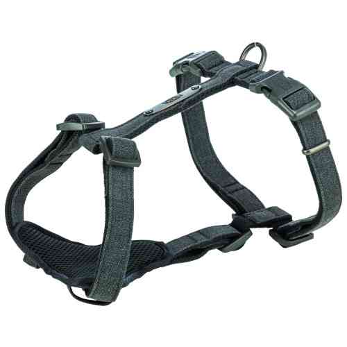 Шлея Trixie CityStyle H-harness для собак бавовна M–L 52–75 см 20 мм чорна Киев