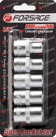 Набір головок 5пр. Е-профіль 1/2