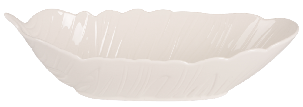 Блюдо LED Deep Leaf White, 35х14х8 см (7133189) Київ - фото 2