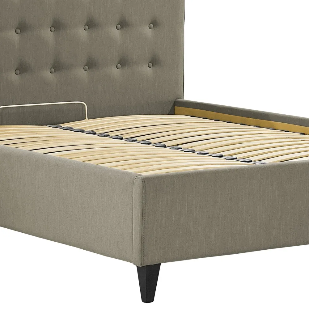 Кровать Двуспальная Nicole VIP Wood На ножках 160 х 200 см Melva 20 A1 С дополнительной металлической цельносварной рамой Серый Киев - изображение 4