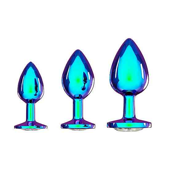 Набор анальных пробок Venice Collection - Metal Anal Plug Set - Iridescent Sex Aura Киев