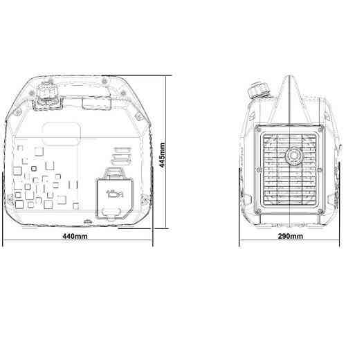 Генератор інверторний бензиновий GENERGY LIMITED 1500i 1,6 кВт Одесса