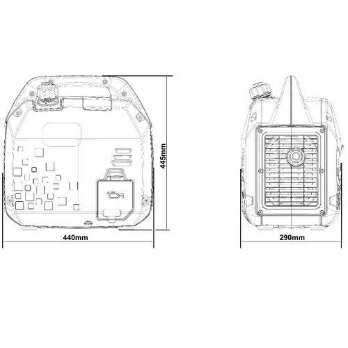 Генератор інверторний бензиновий GENERGY LIMITED 1500i 1,6 кВт Одесса - изображение 3