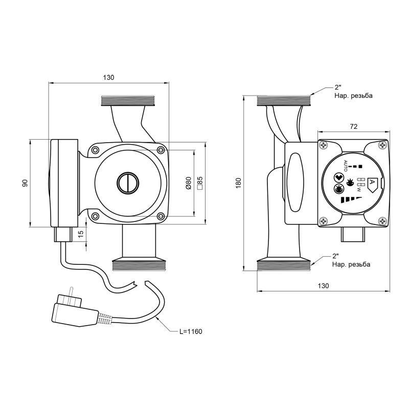 Насос циркуляционный для систем отопления Thermo Alliance LPSA 32/60/180 Киев - изображение 2
