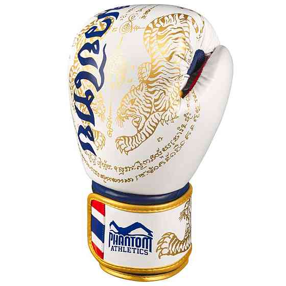 Боксерські рукавиці Phantom Muay Thai Gold Limited Edition 12 унцій (бинти в подарунок) Каменское