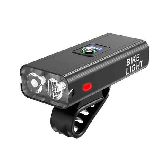 Велофара LED 2xT6 1500Лм USB повербанк IPX6 AC Prof BK04 Київ