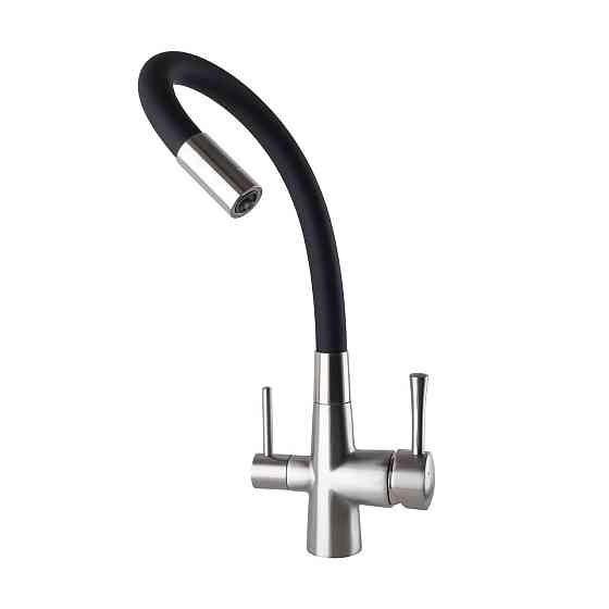 Смеситель для кухни под осмос Globus Lux LAZER GLLR-0903-8-STSTEEL (000022997) Киев