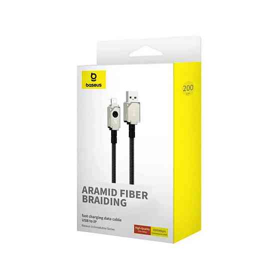 Кабель Type C - Lightning Baseus Unbreakable Series Fast Charging Data Cable USB to iP 2.4A 2m Stellar White P10355802221-01 Одеса