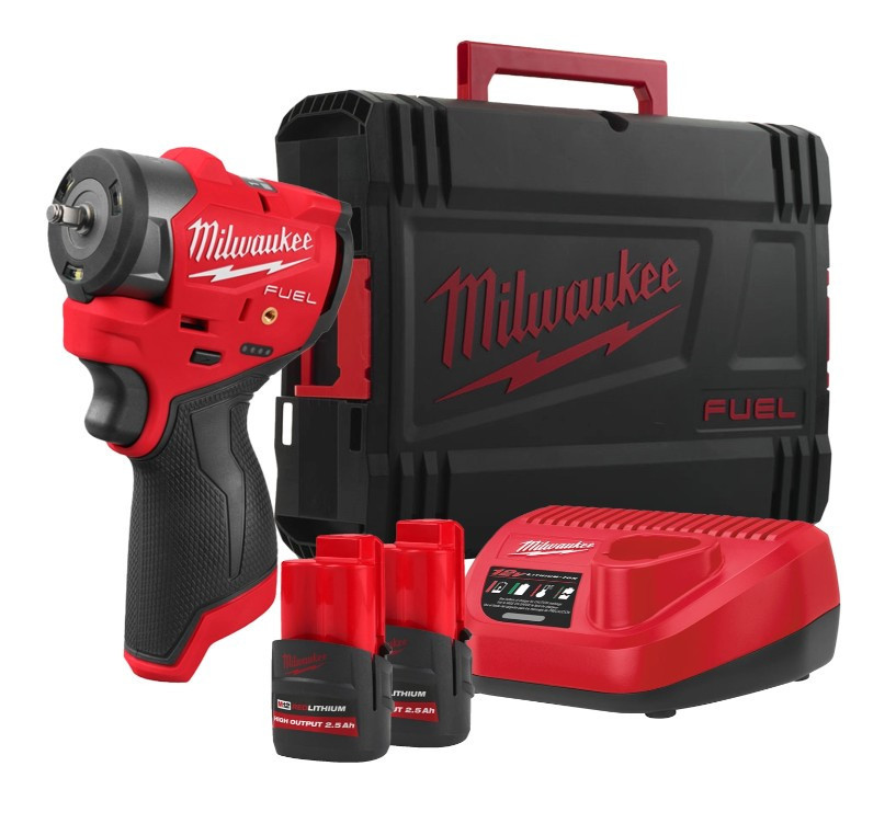 Гайковерт аккумуляторный бесщеточный 1/4'' MILWAUKEE, M12 FSCIWF14-252X, 136Нм, с кольцом (зарядное устройство С12 С, 2 аккумулятора Одесса - изображение 1