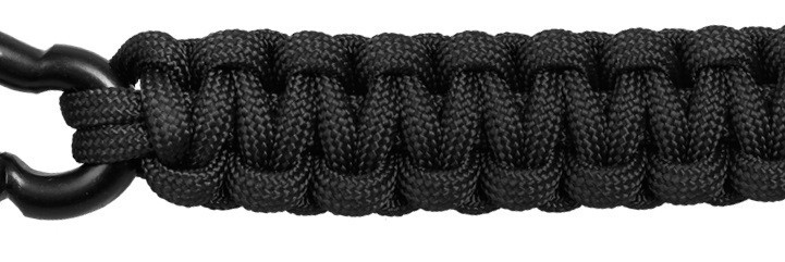 Карабин с веревкой из паракорда до 2.5 метра Mil-Tec от Sturm (15931502) Black Нововолынск - изображение 4