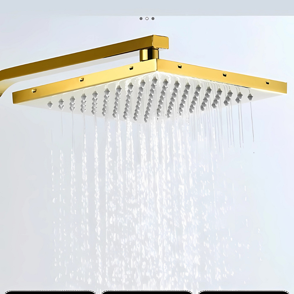 Душевая система хром золото,термостатический набор для душа-4 функции (142074505) Киев - изображение 5