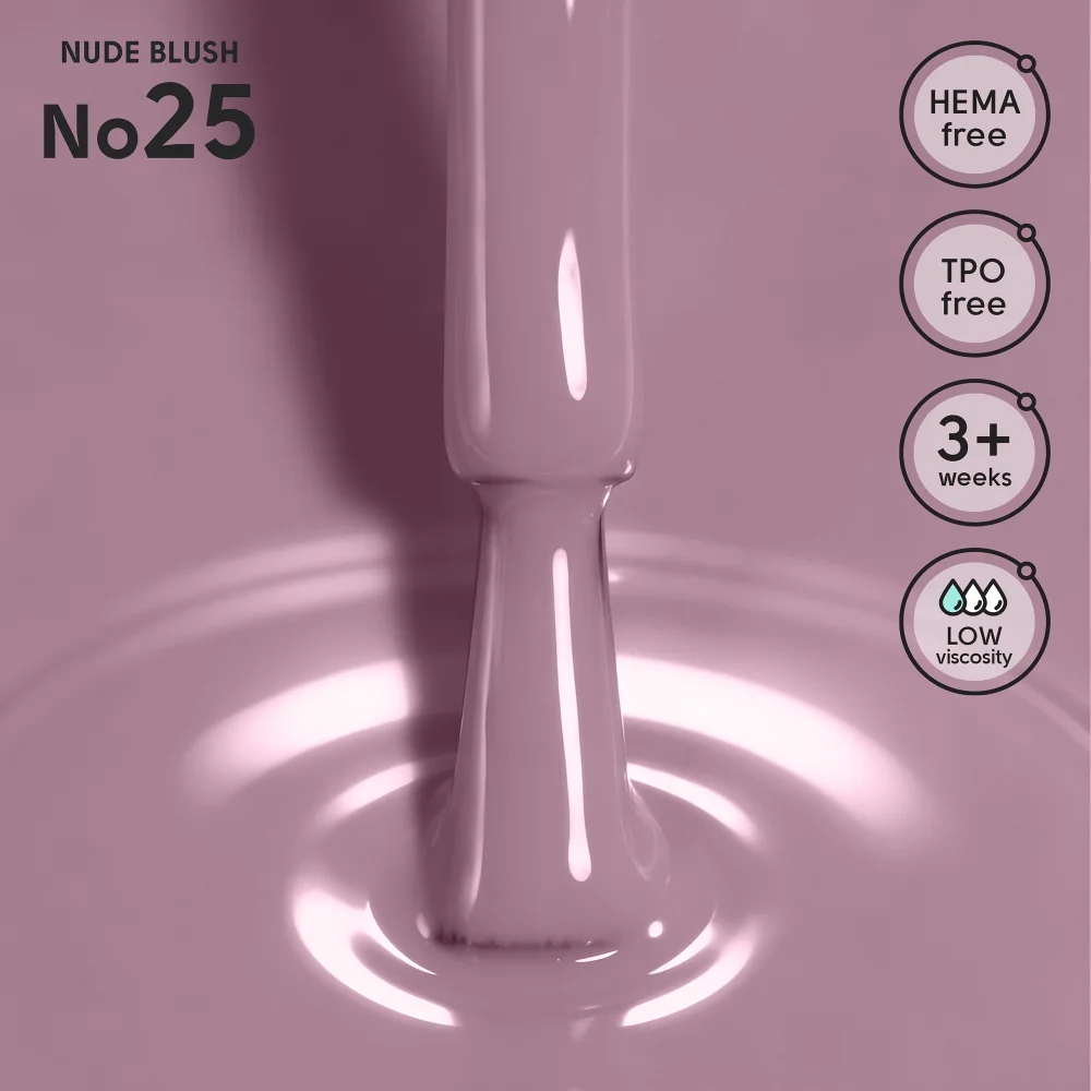 Гель-лак для ногтей 25 Nude Blush Shelly 12 мл Киев - изображение 5