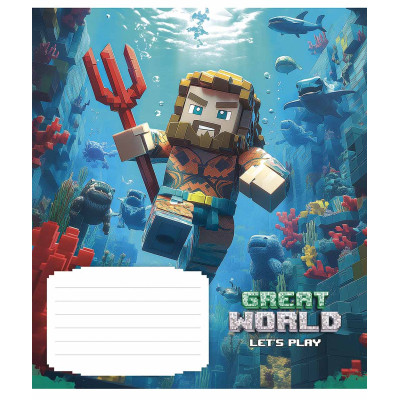 Зошит Школярик Great world 12 аркушів клітинка (012-3533K) Вінниця - фото 5
