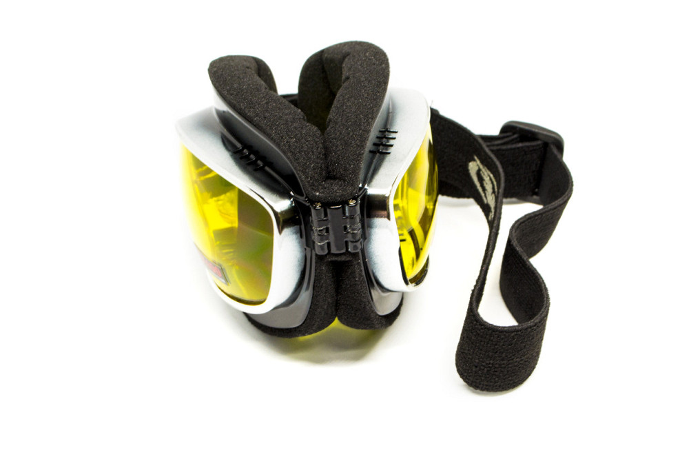 Окуляри захисні з ущільнювачем Global Vision Retro Joe (yellow) жовті Київ - фото 3