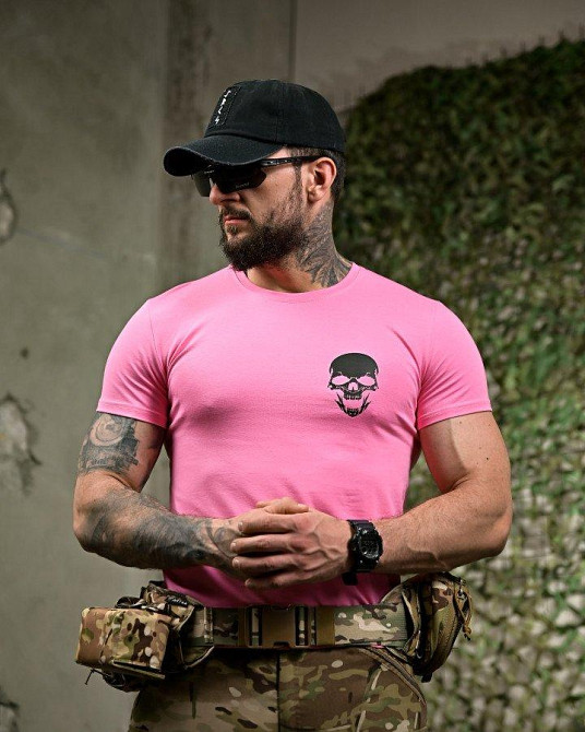 Бавовняна футболка AK-47 pink ПП7757 Одеса - фото 2