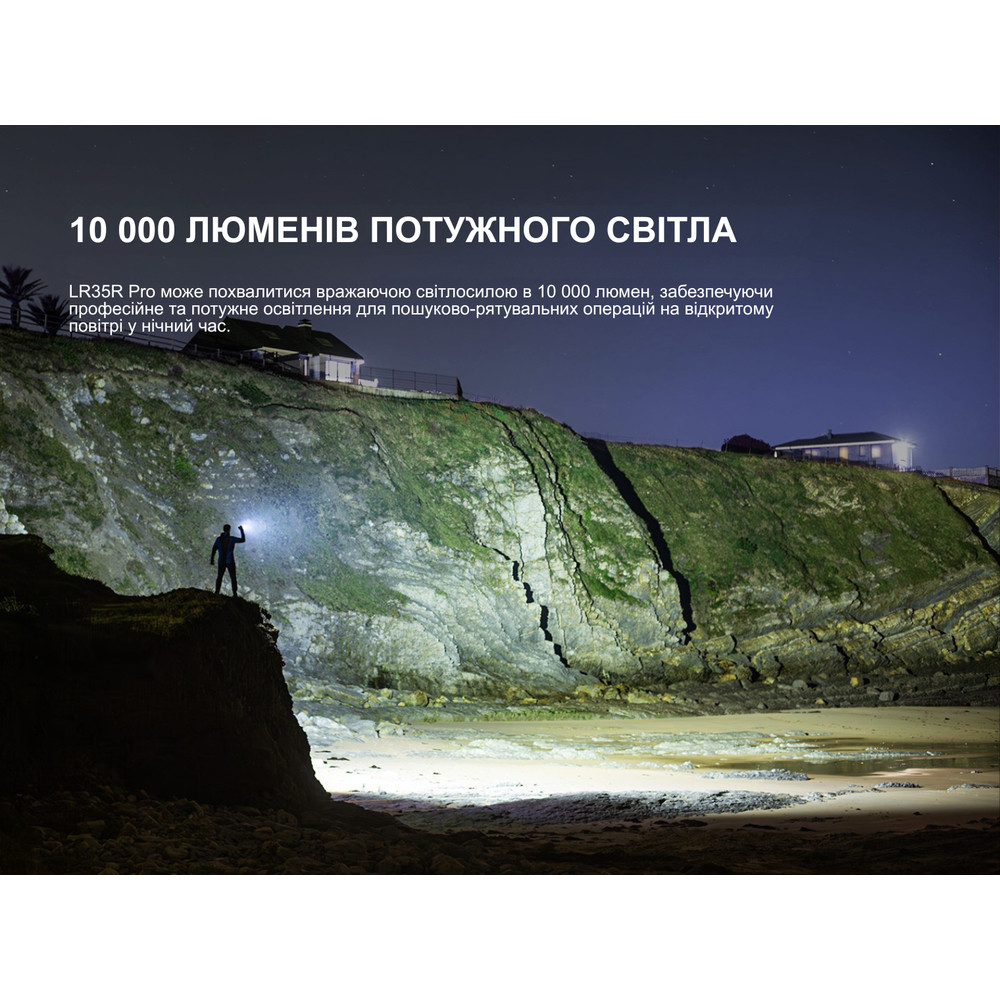 Ліхтар пошуковий ручний Fenix LR35R PRO Київ - фото 8
