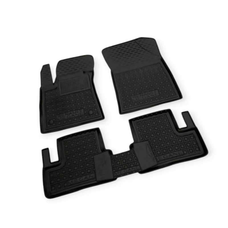 Килимки Рено megane lv 2016-> хетчбек борт 2,5см, з перемичкою салону Мукачево - фото 1