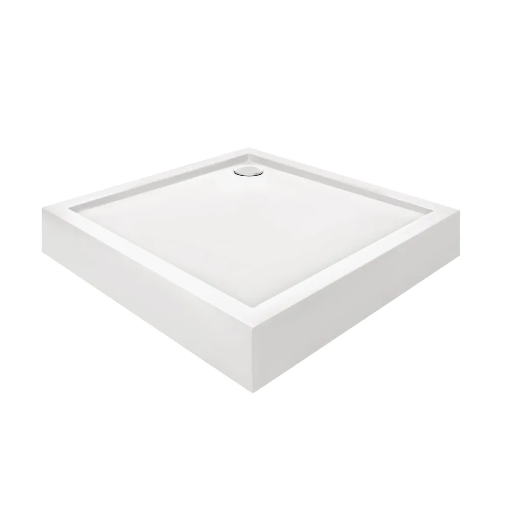 Душовий піддон Qtap Tern 301112 100x100x12 см + сифон Київ - фото 1