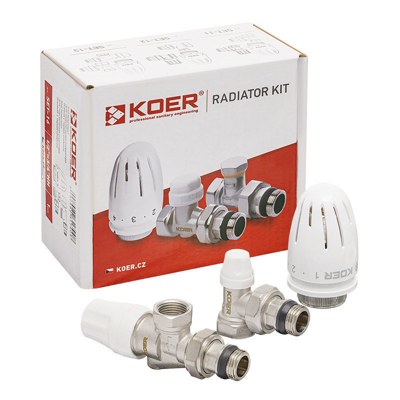 Комплект для підключення радіатора Koer SET-13 - 1/2"x1/2"  з термоголовкою ВЗ   ( KR3176 ) 37333 Харків - фото 3