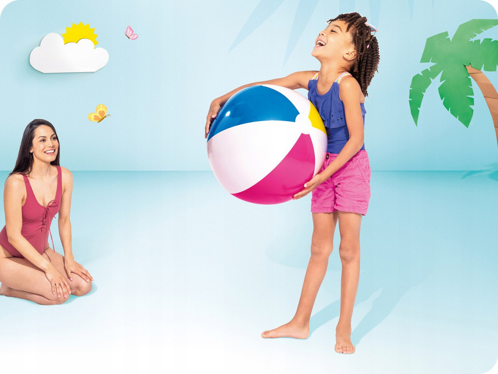 Мяч надувной пляжный Intex 59030, 61 см Киев - изображение 4