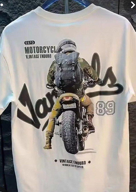 Футболка мужская с принтом  42 Белая 2664088882 Днепр - изображение 1