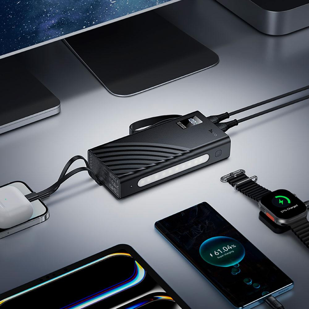 Портативный аккумулятор Hoco J155 Shine 20000mAh с 4 кабелями Киев - изображение 8