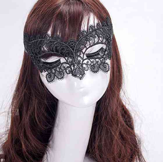 Маска маскарадна на лице one size чорний Київ