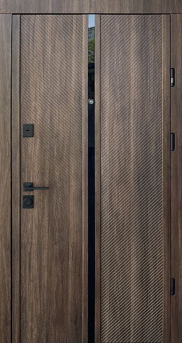 Двері вхідні металеві Страж Tira 850х2040 мм дуб табак/дуб табак Ліві Київ - фото 1