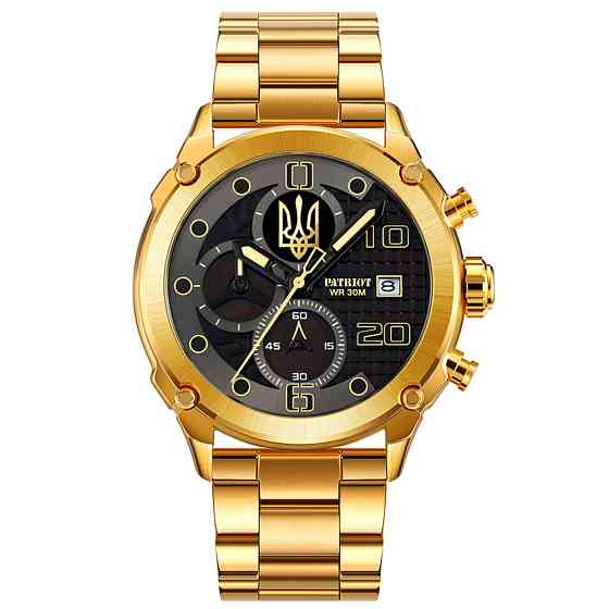 Patriot 016 Тризуб золото Gold-Black Steel SBR Київ