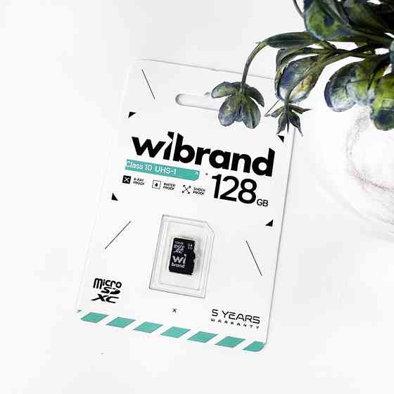 Карта пам'яті microSDXC (UHS-1) Wibrand 128Gb class 10 Київ