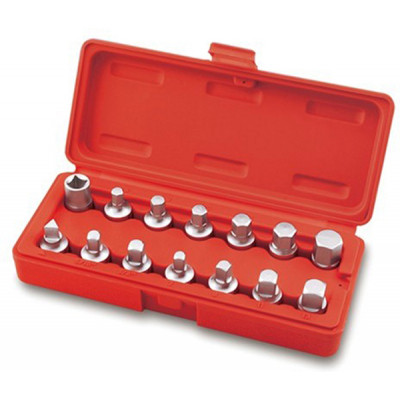 Набір інструментів Toptul головок для маслозливних пробок 14 од. (JGAI1402) Вінниця - фото 1