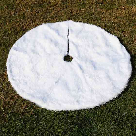 Коврик для елки 122см бело-серый Киев