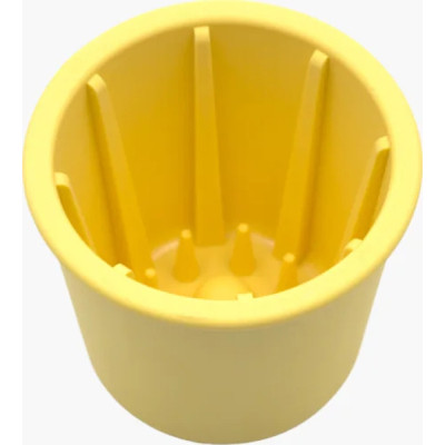 Универсальная посуда для животных Fiboo Snack Fibeek стакан для медленного слизывания лакомства и еды, желтый (FIB0241) Винница - изображение 1