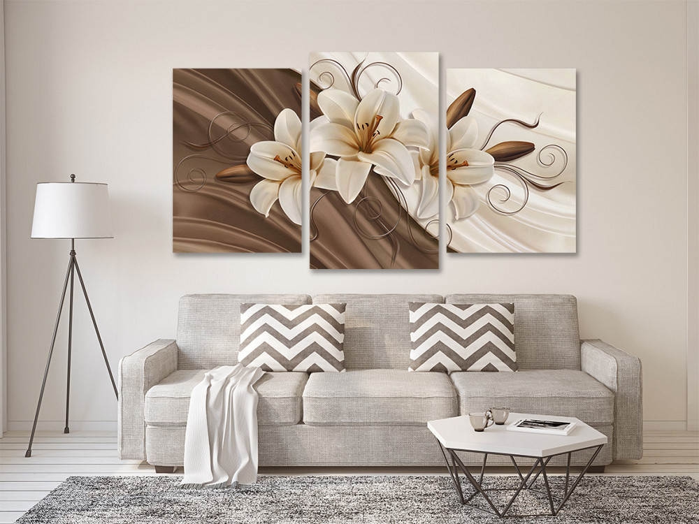 Модульна картина у вітальню/ спальню Лілії    Art-581_3 100x150 см Київ - фото 2