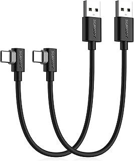 Кабель зарядний SUNGUY USB - Type C 90° 30 см Луцьк - фото 1