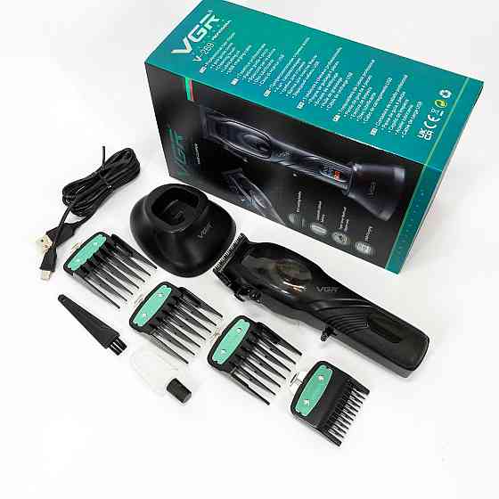 Тример з регульованою довжиною VGR, Бездротова акумуляторна машинка для стрижки волосся QE-99 Івано-Франківськ