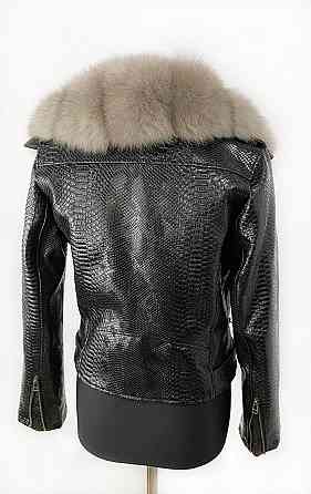 Куртка косуха женская с натуральным мехом песца под Соболь р 46 Харьков