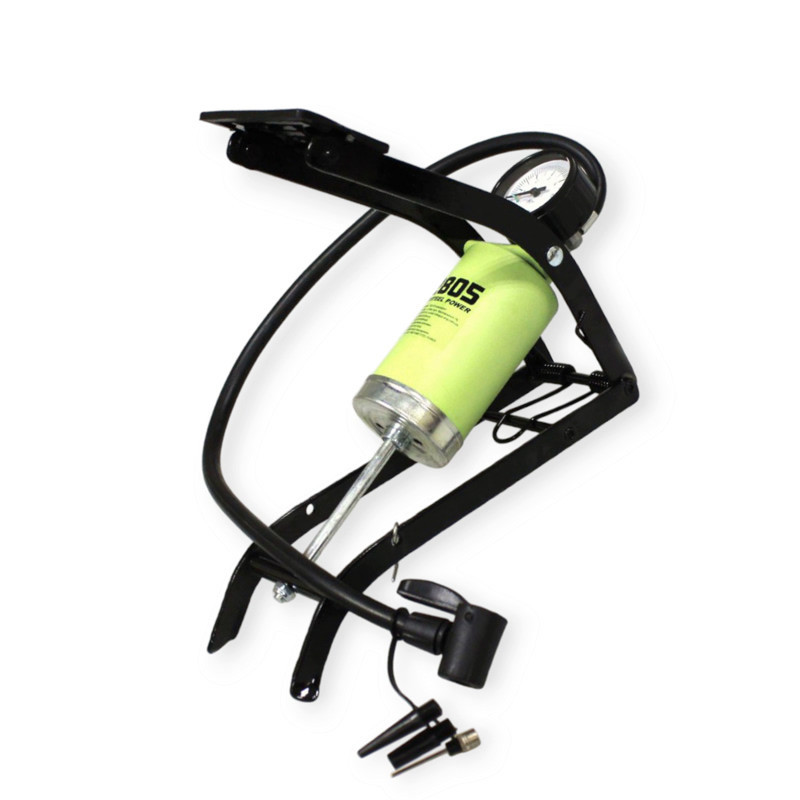 Насос ножний 1 циліндр метал. з маном. 7 атм (55х100) steel power Мукачево - фото 1