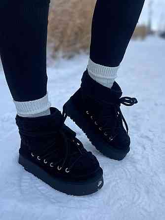 Hengji Угги жіночі HENGJI T39-1 чорні (зима, замша натуральна) (5675) 37 Коломыя