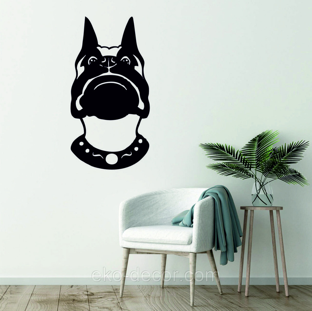 Декоративное настенное Панно «Собака», Декор на стену 90*47 см, Черный Киев - изображение 3