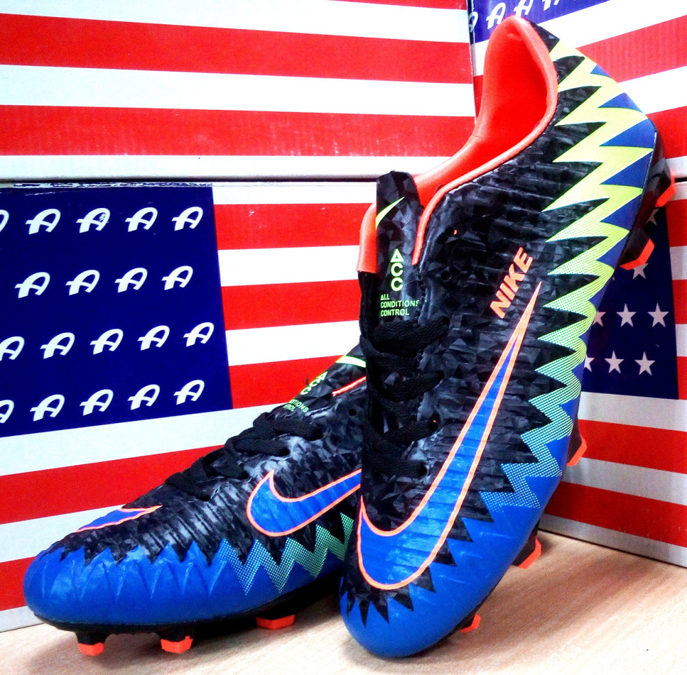 Бутсы мужские Nike Mercurial CR7 (черный с синим и салатным). Сумы - изображение 3