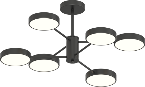 VALESO Люстра -6 чорний Коломыя