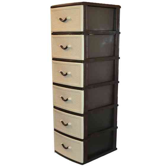 Комод пластиковий Style (Стиль) 6 ящиків 48х38х134 Одеса