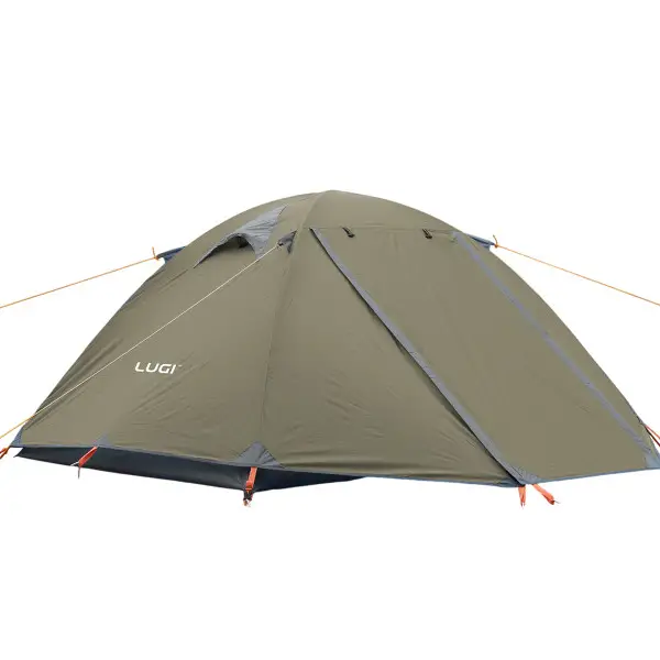 Палатка двухместная 210×160×120 (см) кемпинговая туристическая LU-017 Хаки Киев - изображение 1