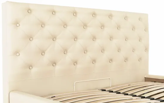 Кровать Двуспальная Coventry Comfort 160 х 200 см Fly 2207 С подъемным механизмом и нишей для белья Бежевый Киев