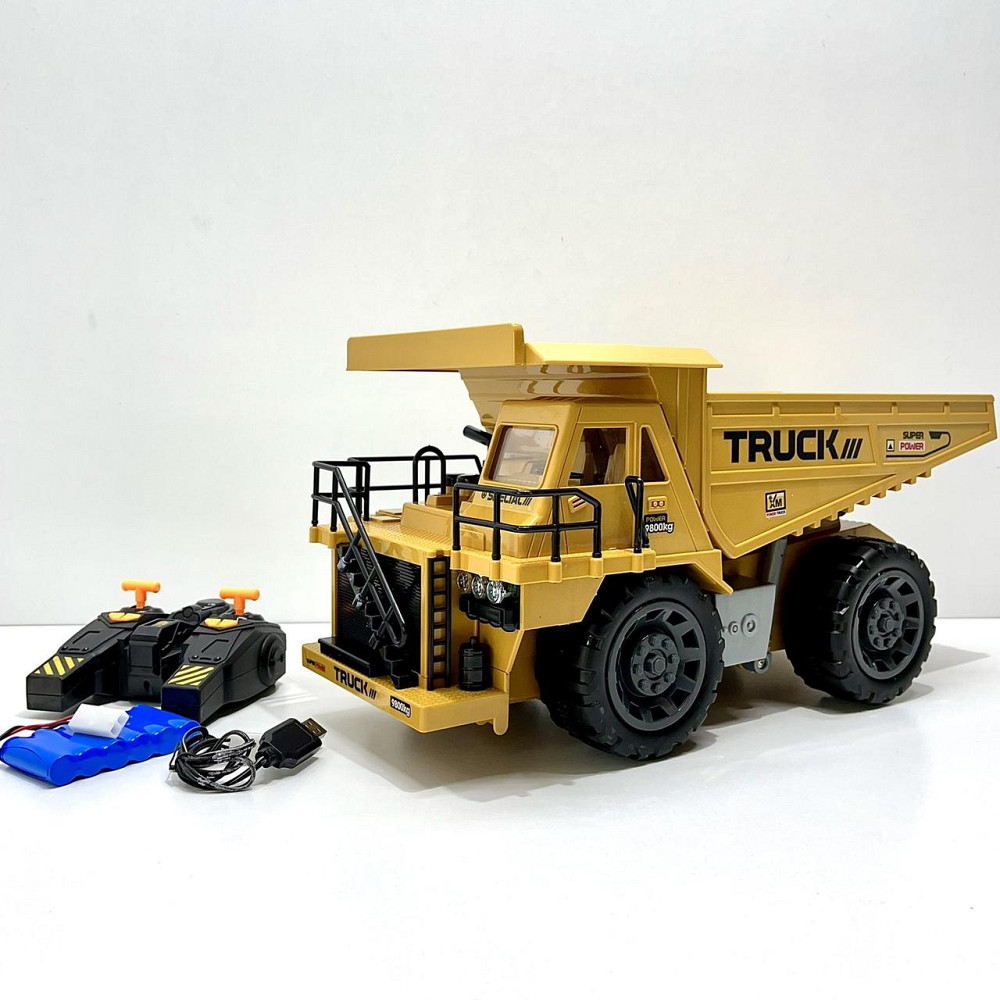 Машина самоскид на радіокеруванні світло звук 46 см Жовтий (XM-6819L) Чернігів - фото 8