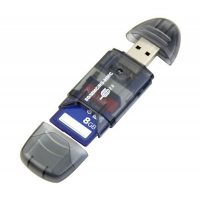 Зчитувач флеш-карт ST-Lab SD/ SDHC/ MMC /RS-MMC (U-371 black) Вінниця - фото 3