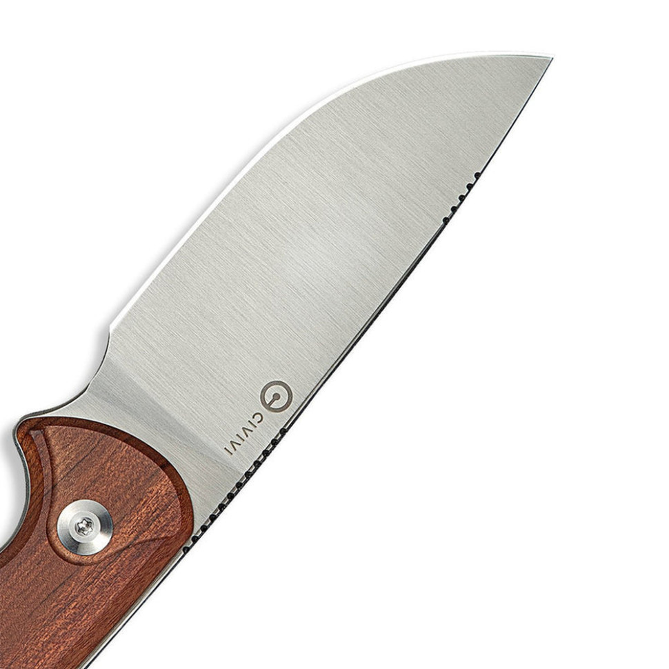 Нож фиксированный тактический Civvi Timberbark, (8.1 см) 14C28N / Guibourtia Wood Киев - изображение 8