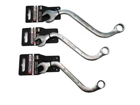 Ключ рожково-накидний S-образний 17мм на пластиковому тримачі Одеса