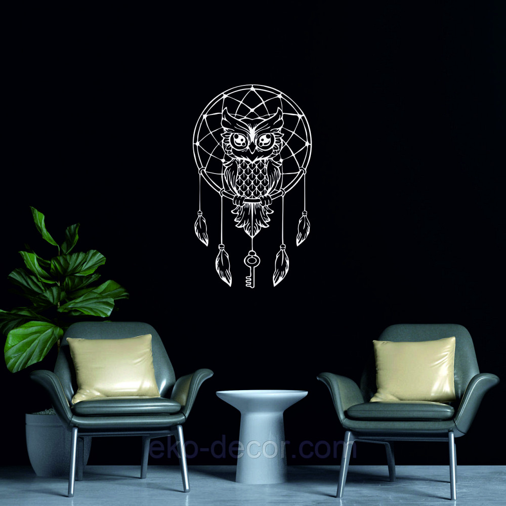 Декоративне настінне Панно «Ловець снів» Декор на стіну 90*53 см, Білий Київ - фото 7